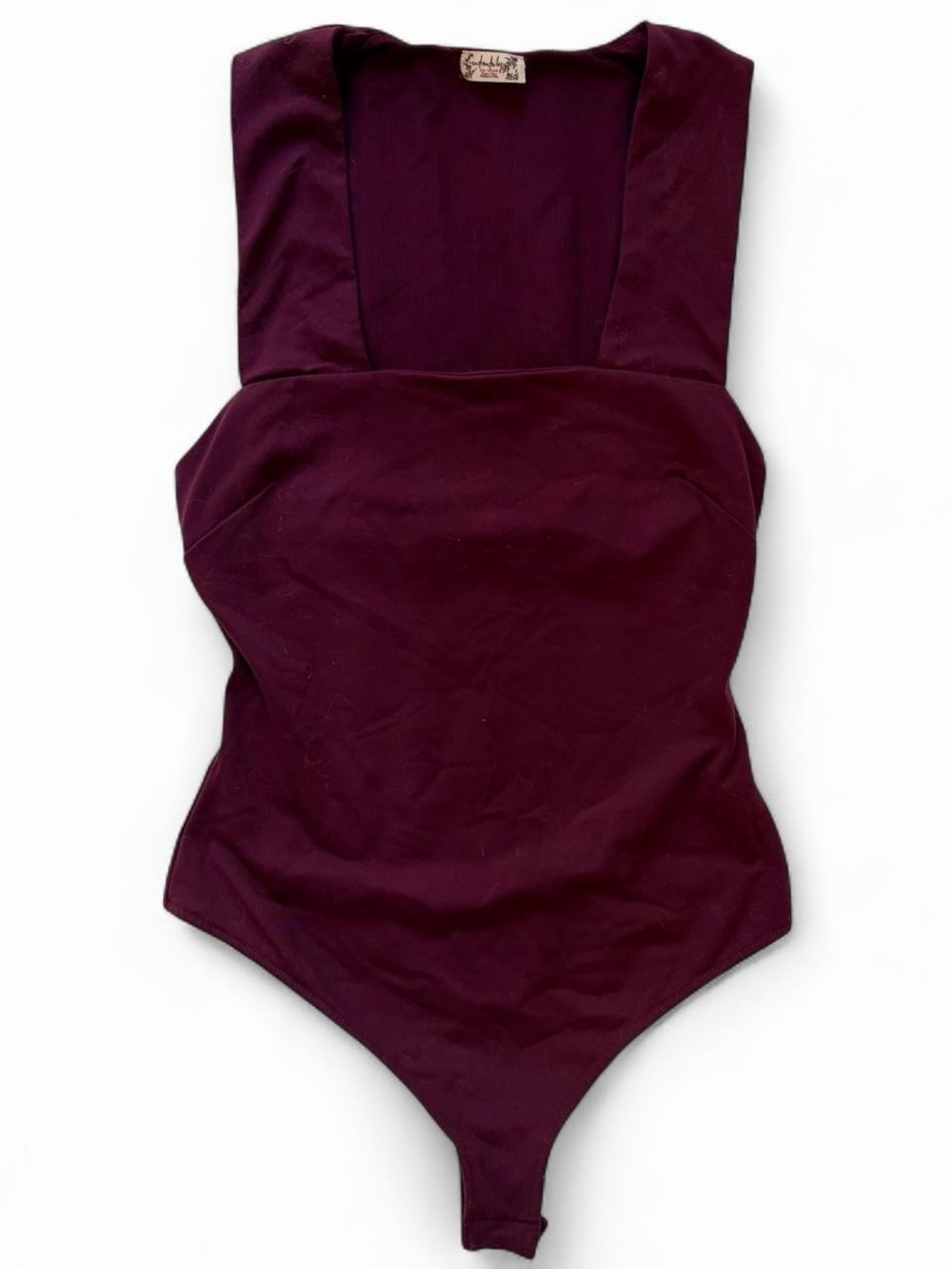 Free People Burgundy Bodysuit